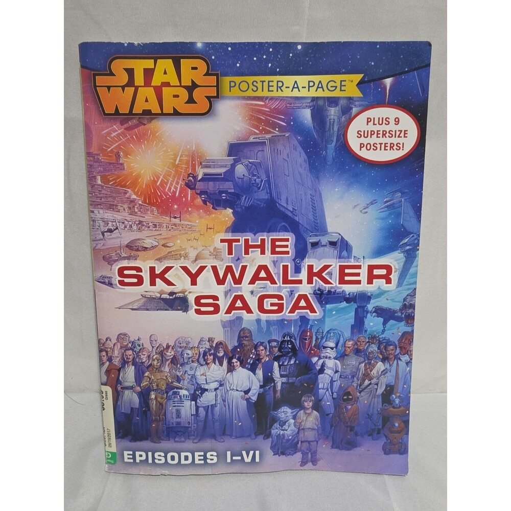 STAR WARS THE SKYWALKER SAGA Episodes I-VI (Poster-A-Page Paperback Book)